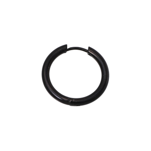 FourPin百搭简约耳圈欧美嘻哈潮人ins网红不掉色钛钢圆形耳环男女