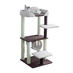 猫爬架床网红猫窝猫树一体肥猫胖猫大型猫攀爬剑麻柱布艺四季猫窝