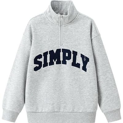 巴拉巴拉男童秋冬加绒卫衣中大童