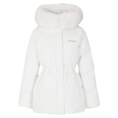 Discovery探索中长款加厚鹅绒羽绒服毛领防寒保暖外套女25冬新款