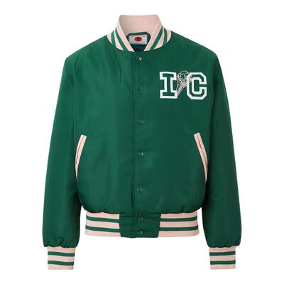 【季末折扣】ICECREAM 秋冬男刺绣印花带填充物夹克外套