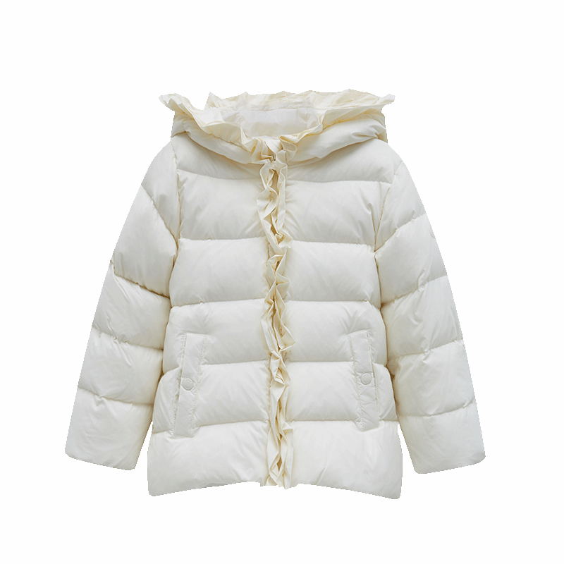 ibaby女童羽绒服宝宝装短款新年服保暖外套加厚组合TK实拍图 商品