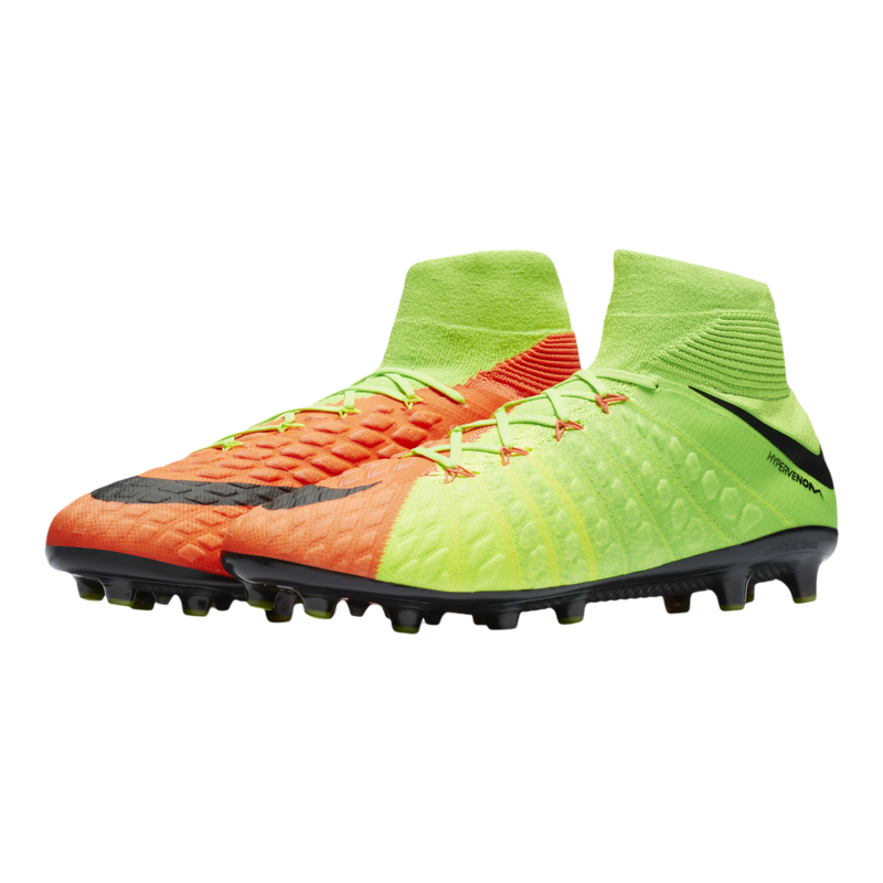 Nike/耐克正品 男子高帮毒蜂3代碎钉人造草地运动足球鞋 917769