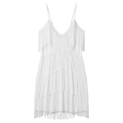 派对舞会紧身露背深V领连衣裙