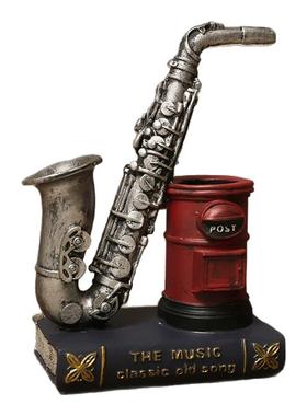 复古摆件乐器笔筒钢琴小提琴物件