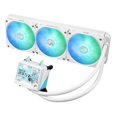 ASUS华硕ROG STRIX吹雪360LCD方屏ARGB一体式水冷散热器机箱风扇