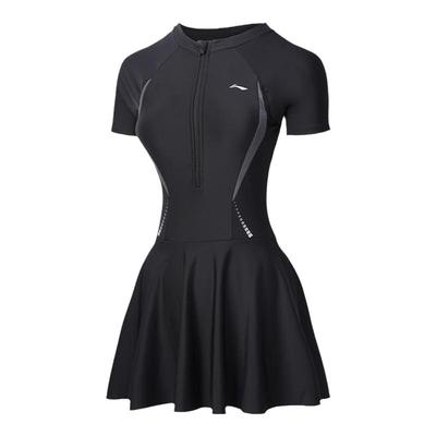 李宁女士连体裙式温泉修身游泳衣