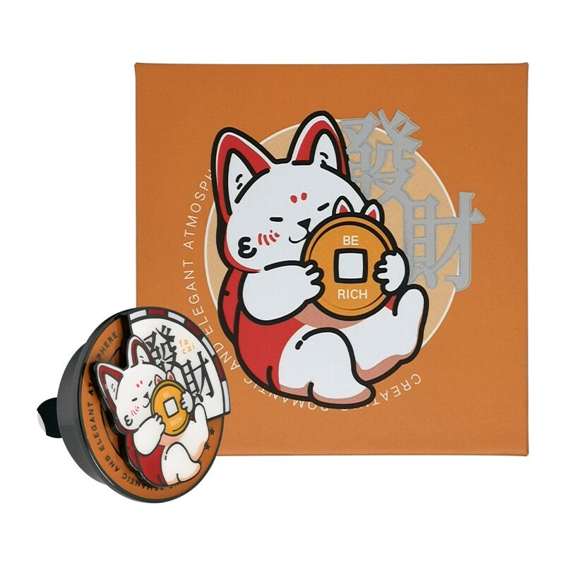招财猫车载香薰出风口香水香氛