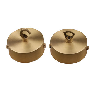 家用户外灯笼鸟笼挂钩铜制防腐蚀带钩底座黄铜开口闭口灯具吸顶盘