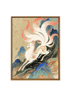 国风神兽diy数字油画装饰画