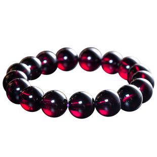 PLSTONE普琳丝天然巴西紫牙乌石榴石手链女小颗粒的多圈手串礼物