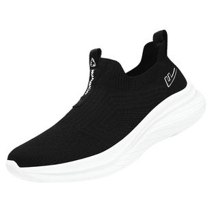 回力男鞋冬季飞织运动网面一脚蹬大码软底轻便跑步防臭无鞋带网鞋