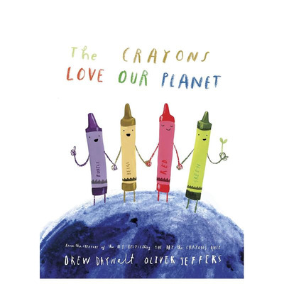 【预售】蜡笔爱我们的星球 The Crayons Love Our Planet 英文儿童插画故事绘本 进口童书