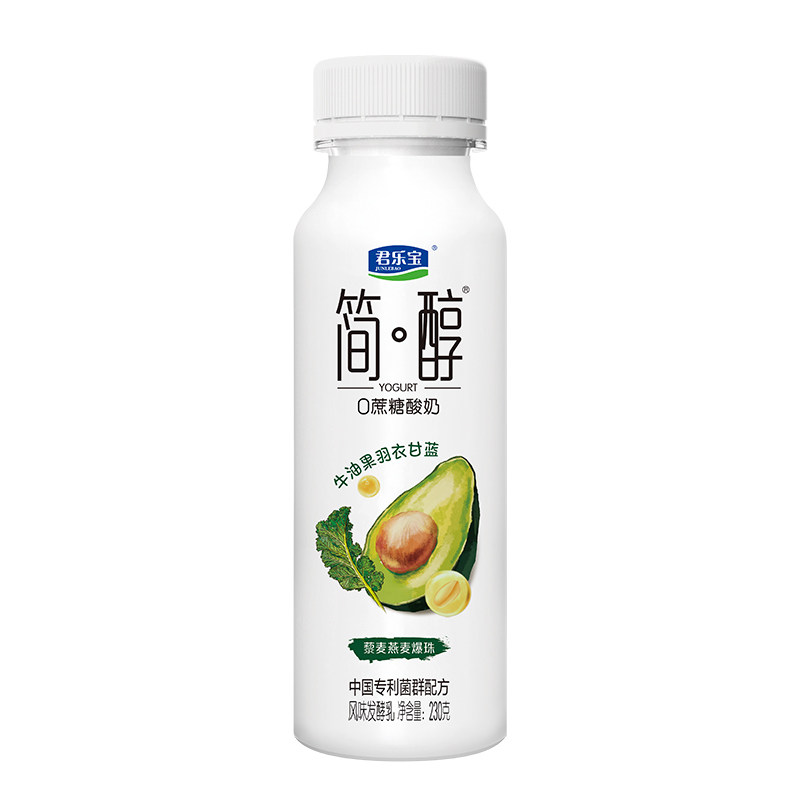 君乐宝简醇0蔗糖爆珠酸奶230g