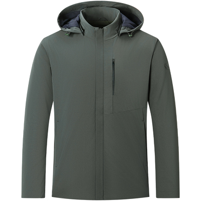 七匹狼可拆连帽加绒保暖防水夹克