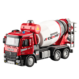 儿童水泥搅拌车玩具合金电动可出料混凝土罐车大号男孩3到6岁模型