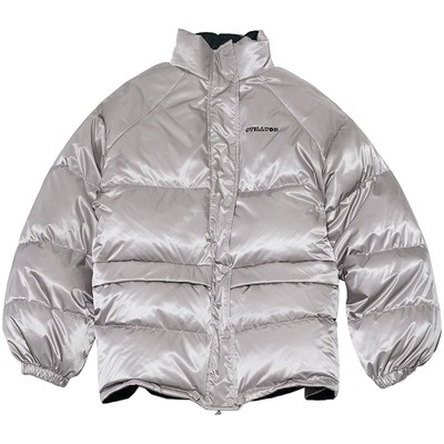 返场STILLYOU复古新潮哑光银立领双面穿羽绒服保暖厚外套男女同款