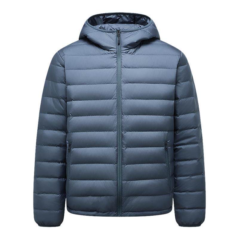 波司登连帽羽绒服男短款外套