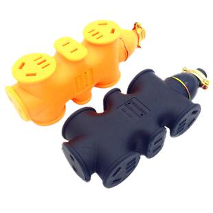 不带线木字地拖防水防摔多孔插座接线板10/16a插排防雨型套装包邮