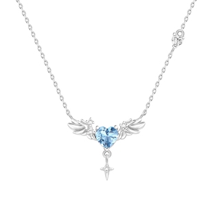 VIVIWELL羽你相遇 S925银项链女小众设计时尚气质高级轻奢锁骨链