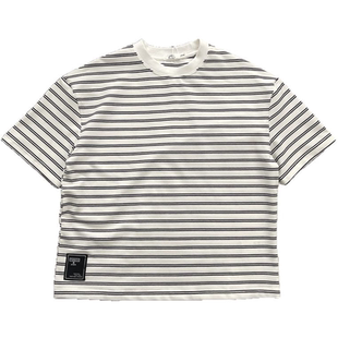 【重磅推出】儿童条纹T恤男童棉质短袖中大童半袖上衣女童体恤夏