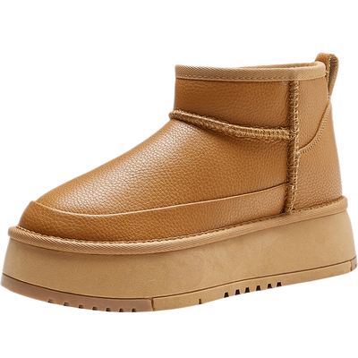 内增高厚底防水雪地靴女东北棉鞋