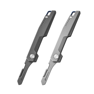 户外钛合金折叠刀随身便携式多功能TC4露营削皮雕刻美工刀直柄EDC