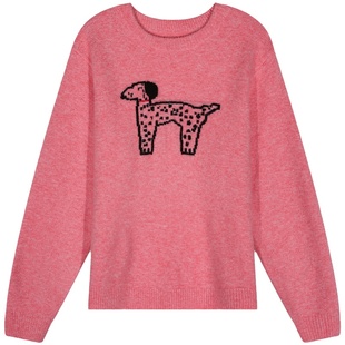 落落狷介 毛衣女秋冬内搭2025年新款设计感小个子可外穿粉色套头