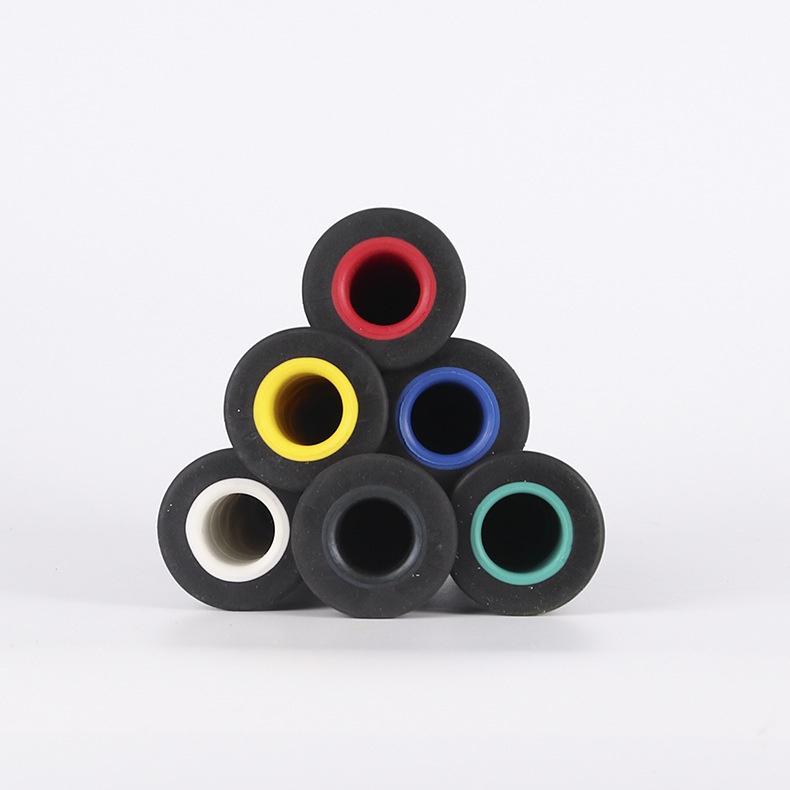 越野摩托车配件改装双色把手套助力车踏板套把防滑套通用胶手柄