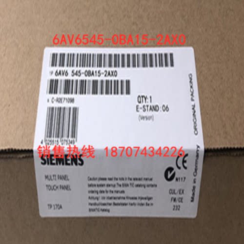 议价6AV6545-0BA15-2AX0 西门子TP170A触摸屏 面板6AV6545-0BA15-