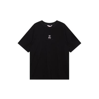 男女同款简约休闲圆领短袖T恤衫