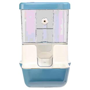 兔子食盆防打翻龙猫荷兰猪饲料防扒食盒槽兔粮自动喂食神器兔用品