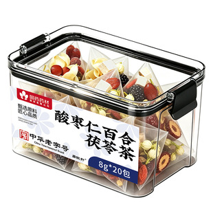 酸枣仁百合茯苓茶睡眠茶安助神茶养生茶酸枣仁茶正品官方旗舰店