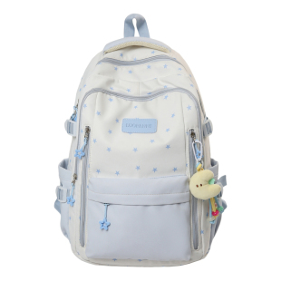 书包女初中生韩版星星减负学院风背包高颜值校园百搭小学生双肩包