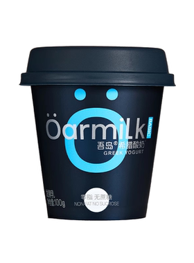 Oarmilk吾岛0脂无蔗糖希腊酸奶100g装风味希腊酸牛奶益生菌发酵乳