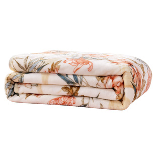 富安娜法兰绒毛毯加厚冬季保暖盖毯宿舍沙发午睡被子绒毯床单毯子