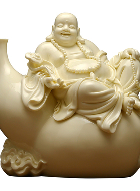 黼山堂《福禄自在弥勒佛》摆件