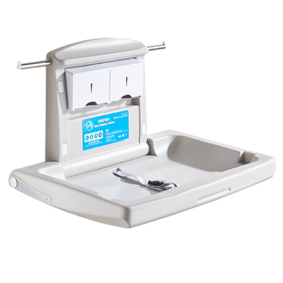 母婴室婴儿护理台公共第三卫生间宝宝多功能可折叠壁挂式换尿布床