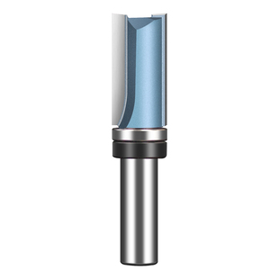 浪潮工业级轴承直刀滚珠仿型双刃开槽刀具修边机柄带培林直铣刀头