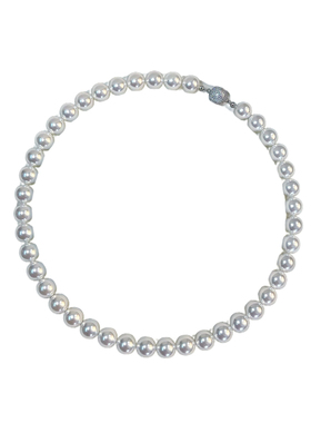 925银球微镶澳母贝珍珠项链女2025年新爆款气质高级送礼轻奢