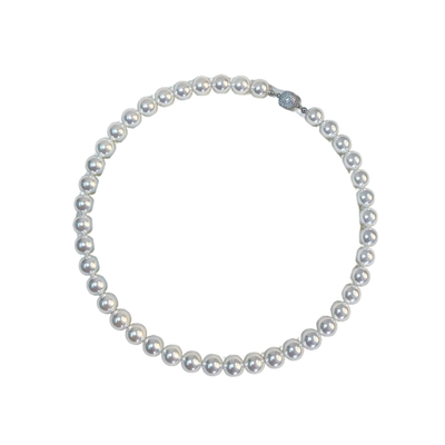 925银球微镶澳母贝珍珠项链女2025年新爆款气质高级送礼轻奢