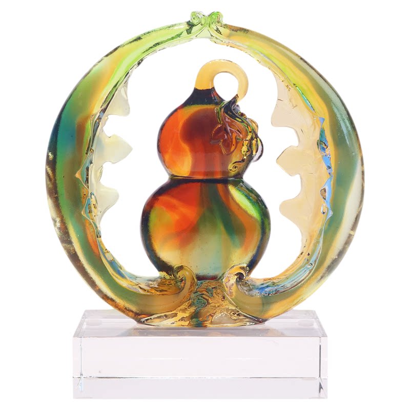 新中式古法琉璃葫芦摆件手工艺品