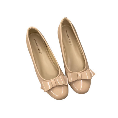 蝴蝶结浅口气质单鞋2026春夏新款