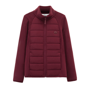 摇粒绒拼接羊毛拉链保暖上衣男女秋冬加厚立领外套超轻云感绵内胆