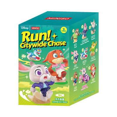 MINISO名创优品迪士尼疯狂动物城Run！全城追击系列盲盒潮玩可爱