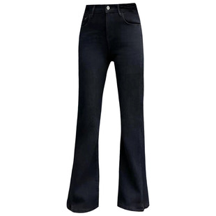2025冬新款JEANS阿凡牛67777加厚复合绒保暖显瘦女牛仔微喇叭裤潮