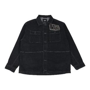 VANS范斯新款男子夹克潮流百搭翻领牛仔外套休闲上衣VN000W54Q47