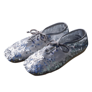 Le' Murmure 鎏光逐影 | 手工坊重磅珠绣 薄纱系带东方哲思德训鞋