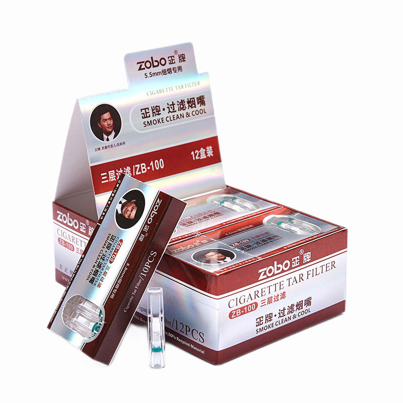 zobo正牌细烟三重过滤烟嘴120支