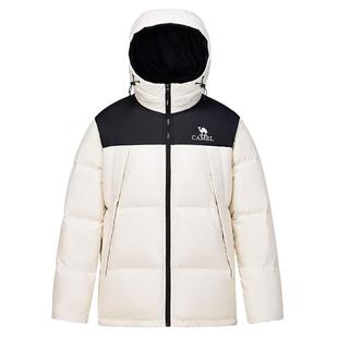 骆驼羽绒服男子2026冬季加厚连帽外套防风保暖羽绒衣面包服女